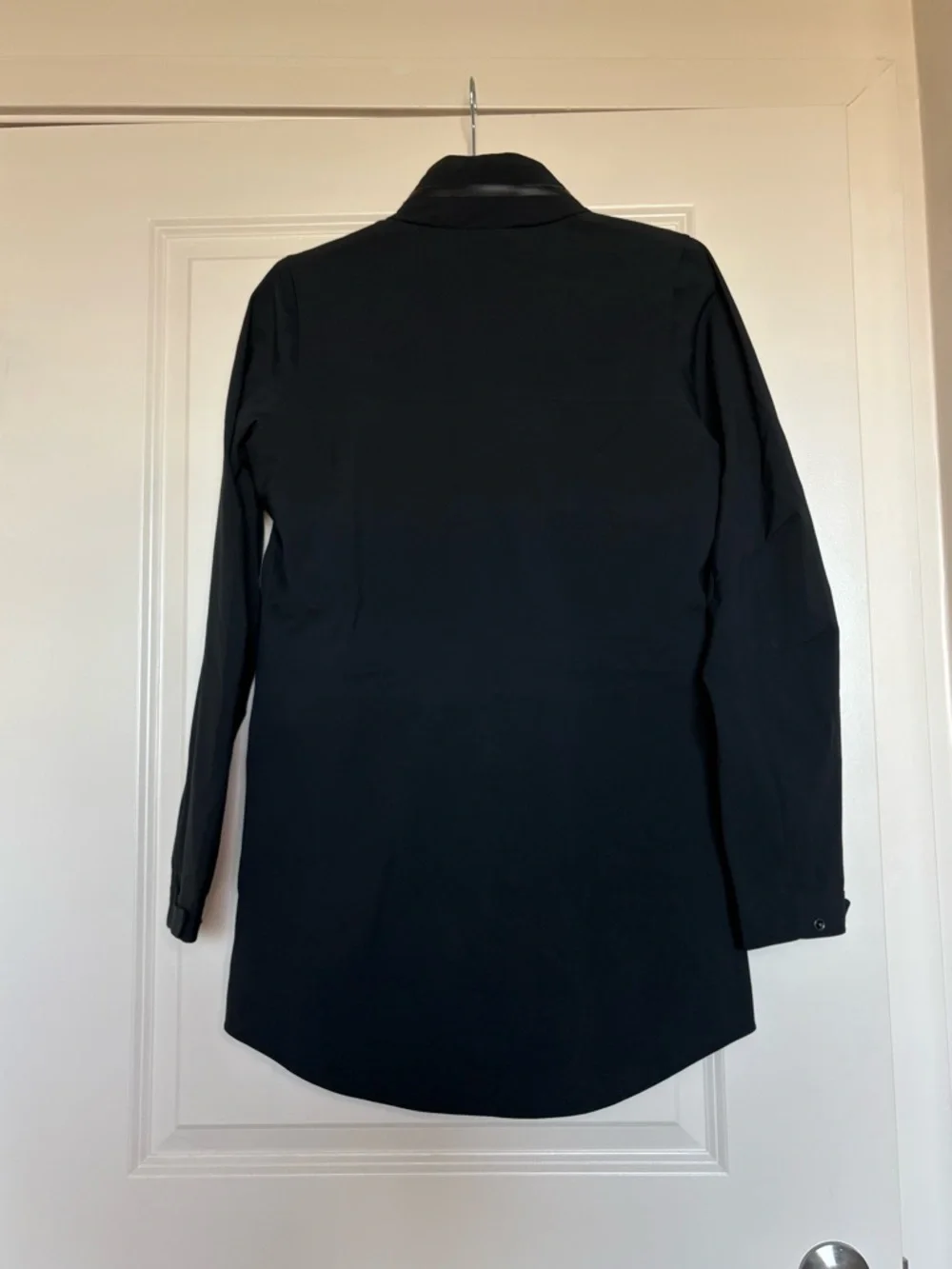 Nike Golf Women's Storm Fit Long Jacket with Stowable Hood Black Size Small